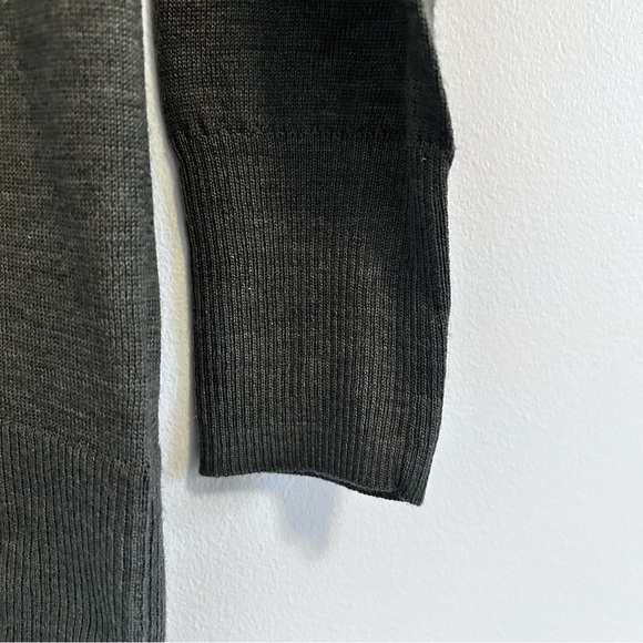 NWOT 100% Merino Wool Green Boyfriend Cardigan - Picture 7 of 12